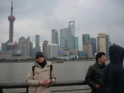 Sightseeing in China Shanghai before concert