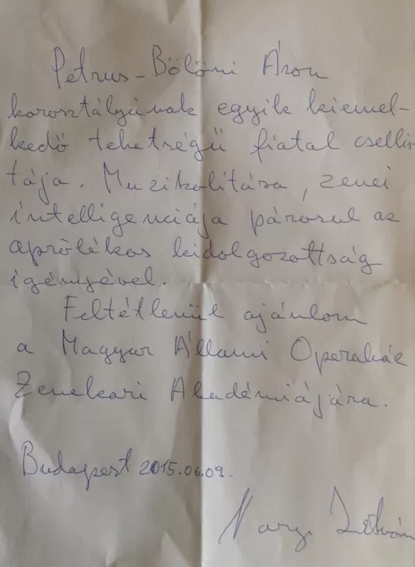 Recommendation from István Varga cellist